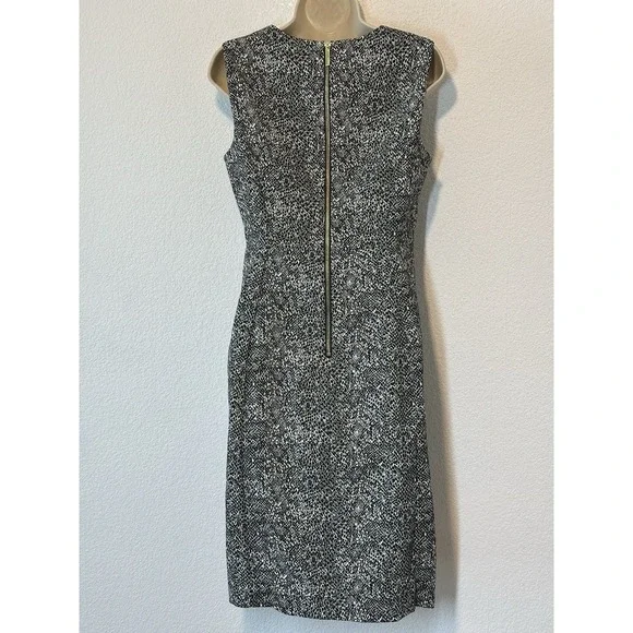 Calvin‎ Klein Size 10 Sheath Dress Black & White SlimmingCore Piece Career Event - Picture 3 of 8